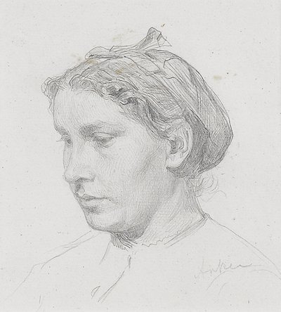 Portrait of a Woman by Albert Anker